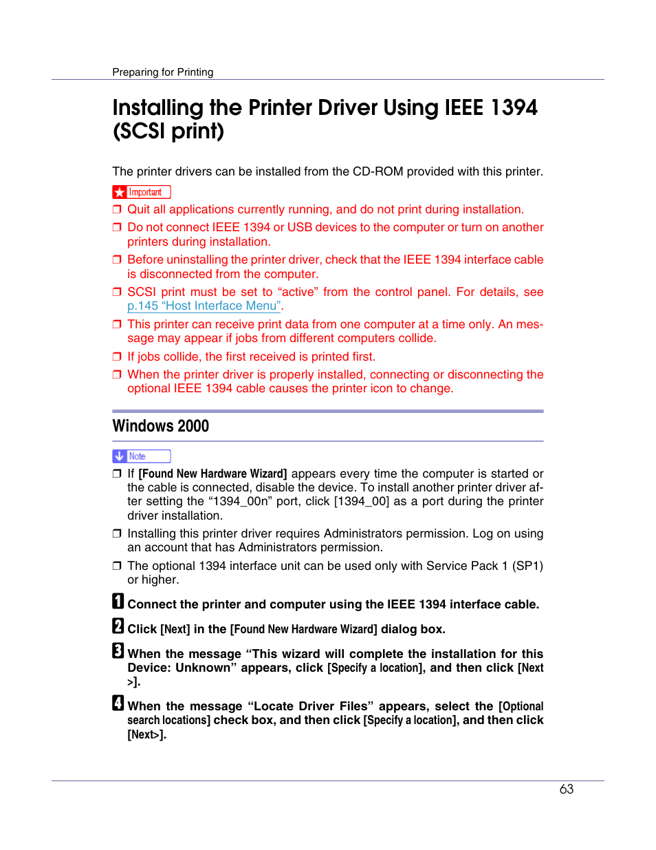 Windows 2000 | Lanier LP222cn User Manual | Page 182 / 536