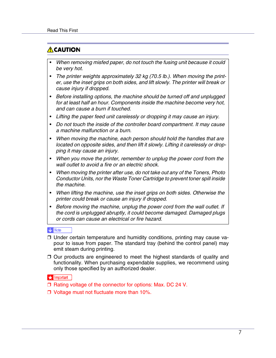 Lanier LP222cn User Manual | Page 19 / 536