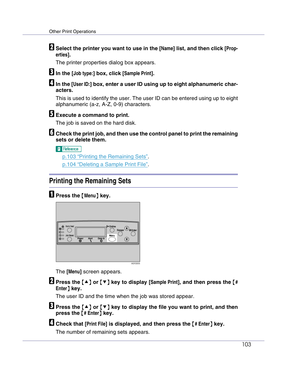 Printing the remaining sets | Lanier LP222cn User Manual | Page 222 / 536