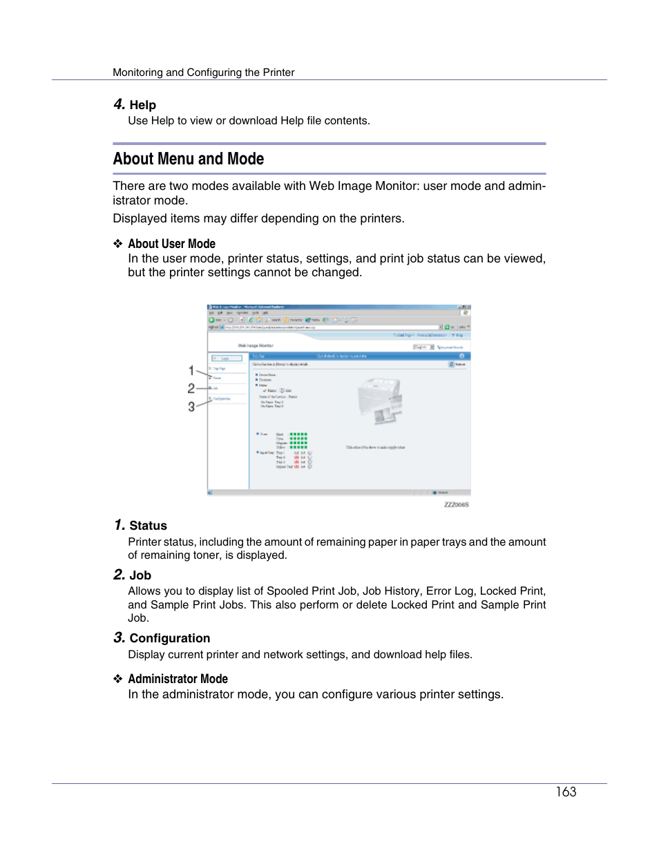 About menu and mode | Lanier LP222cn User Manual | Page 282 / 536