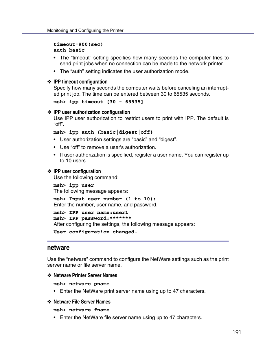 Netware | Lanier LP222cn User Manual | Page 310 / 536