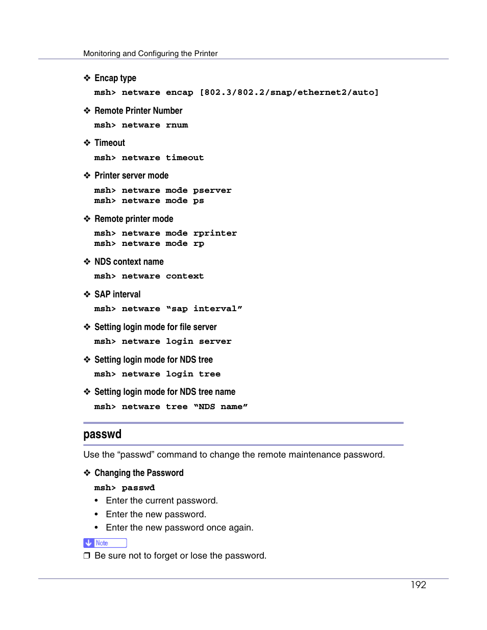 Passwd | Lanier LP222cn User Manual | Page 311 / 536