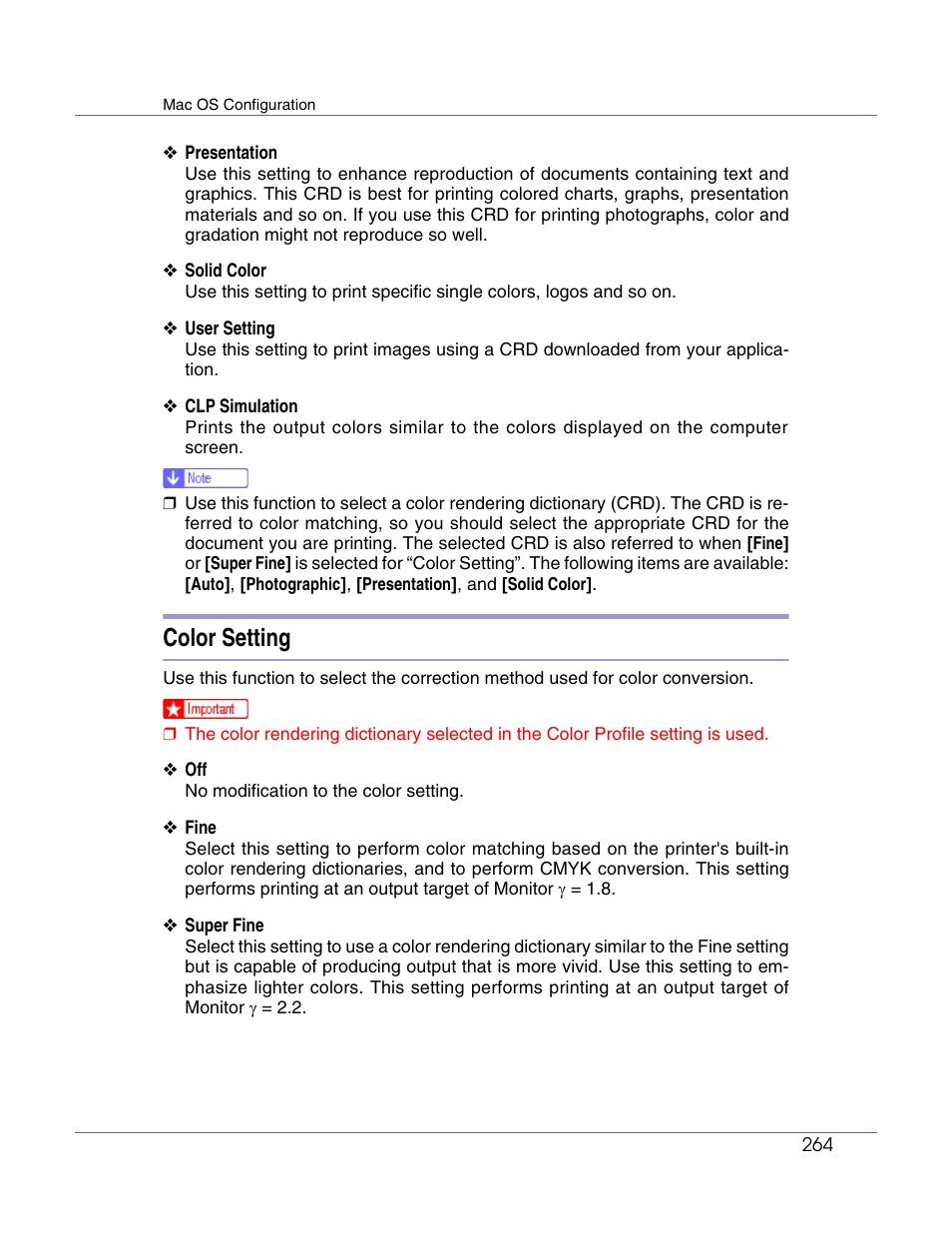 Color setting | Lanier LP222cn User Manual | Page 383 / 536
