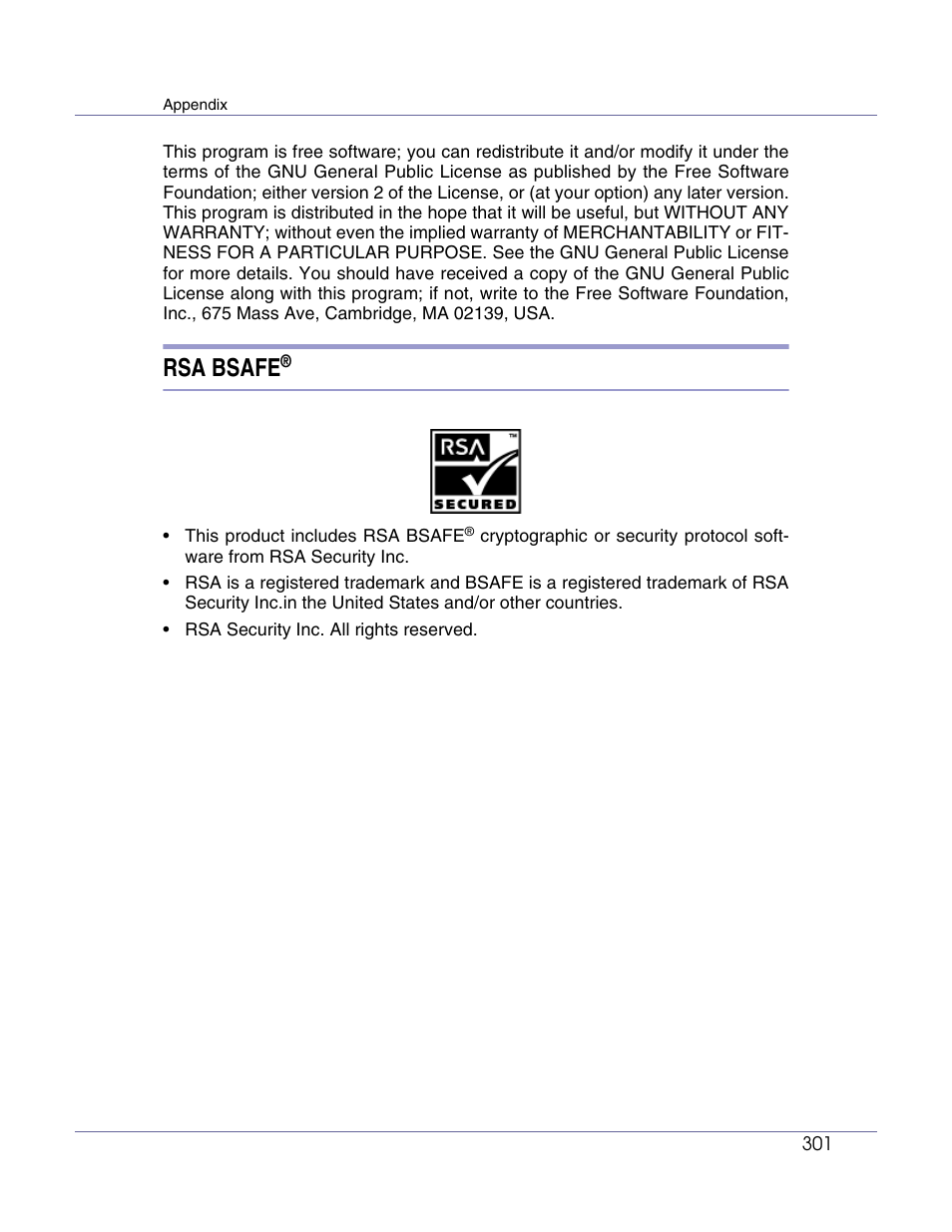 Rsa bsafe | Lanier LP222cn User Manual | Page 420 / 536