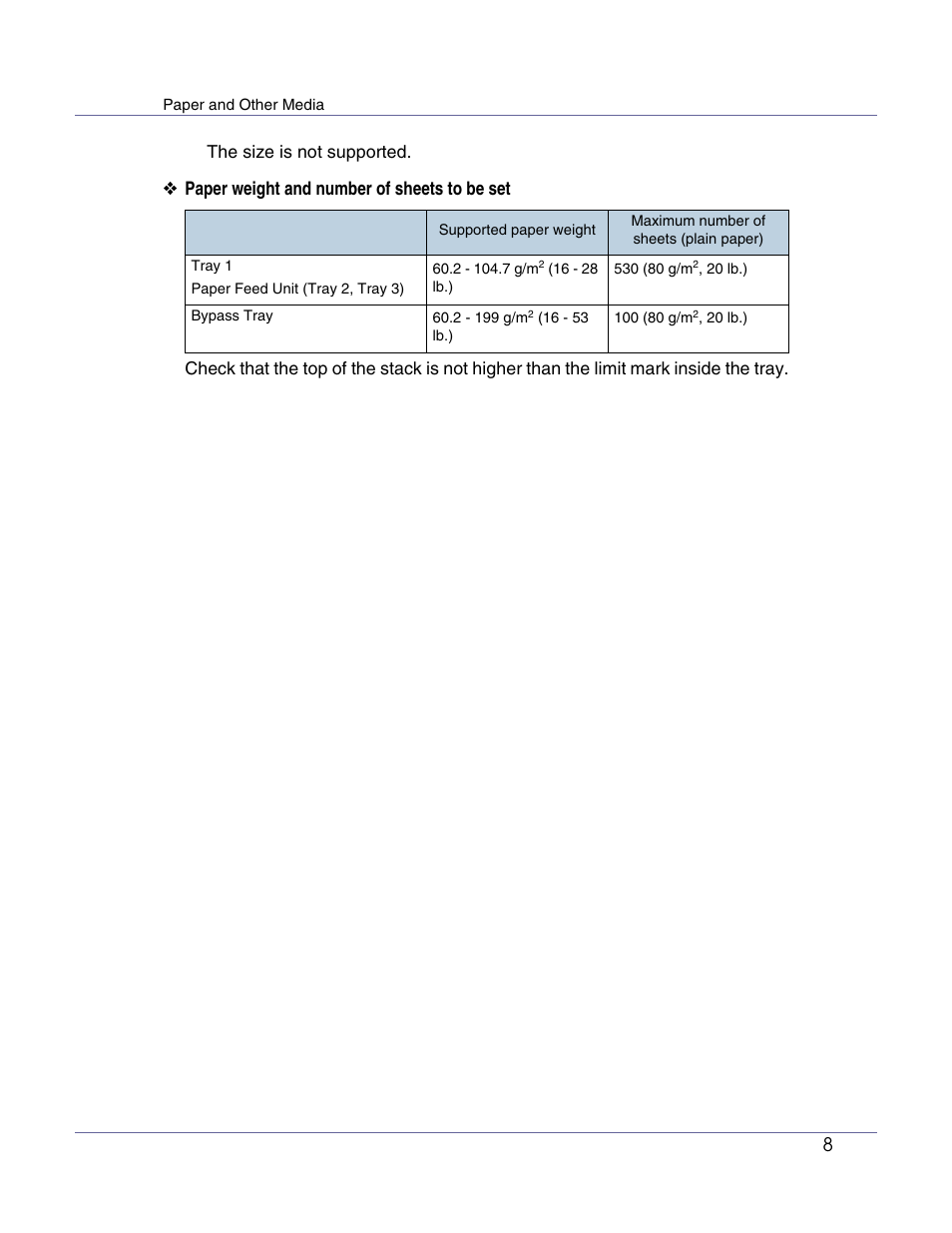 Paper weight and number of sheets to be set | Lanier LP222cn User Manual | Page 428 / 536