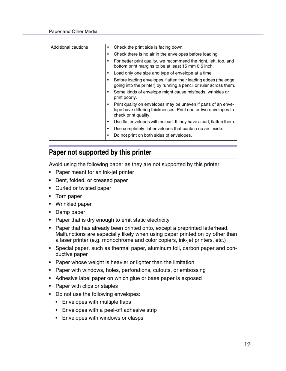 Paper not supported by this printer | Lanier LP222cn User Manual | Page 432 / 536