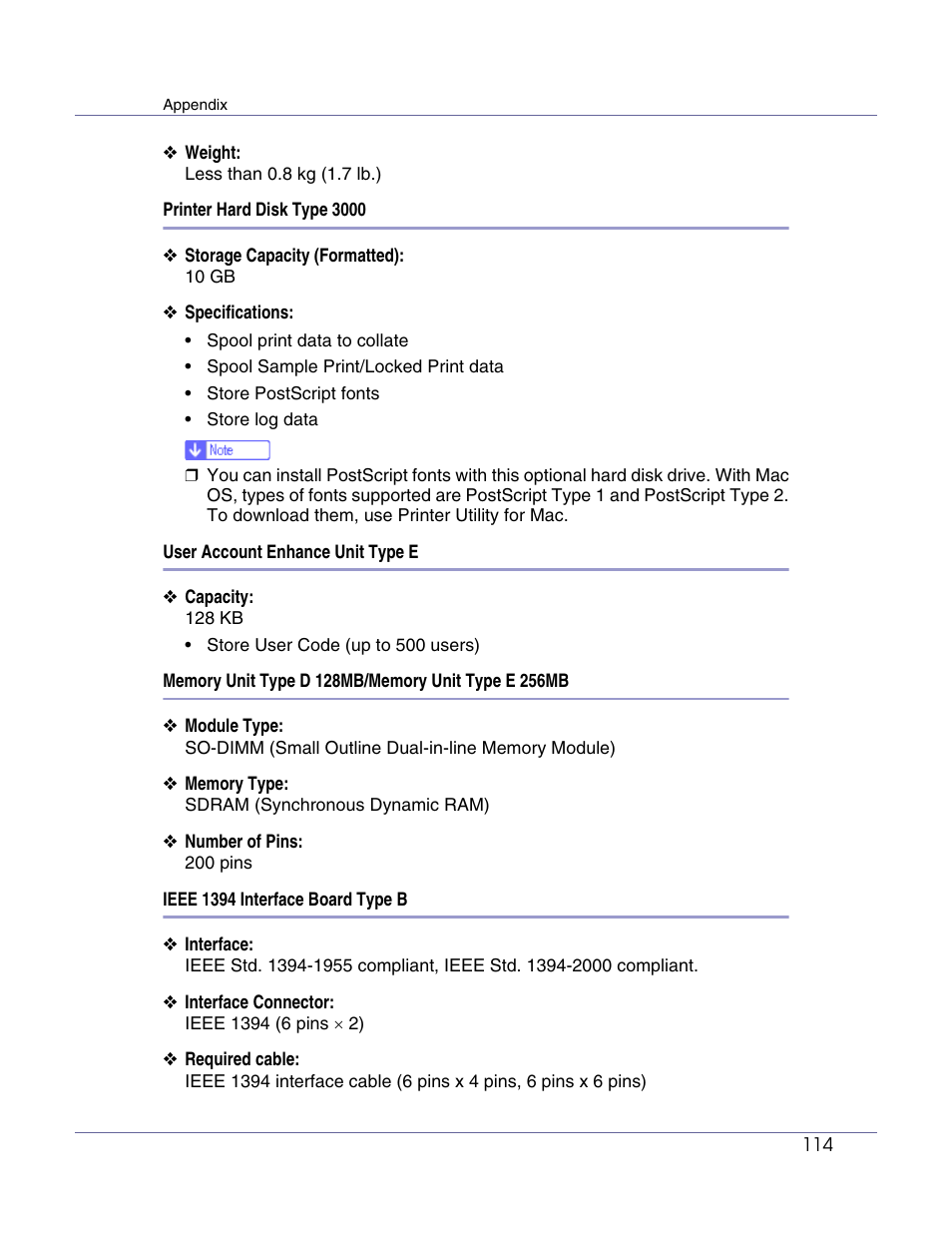 Lanier LP222cn User Manual | Page 534 / 536