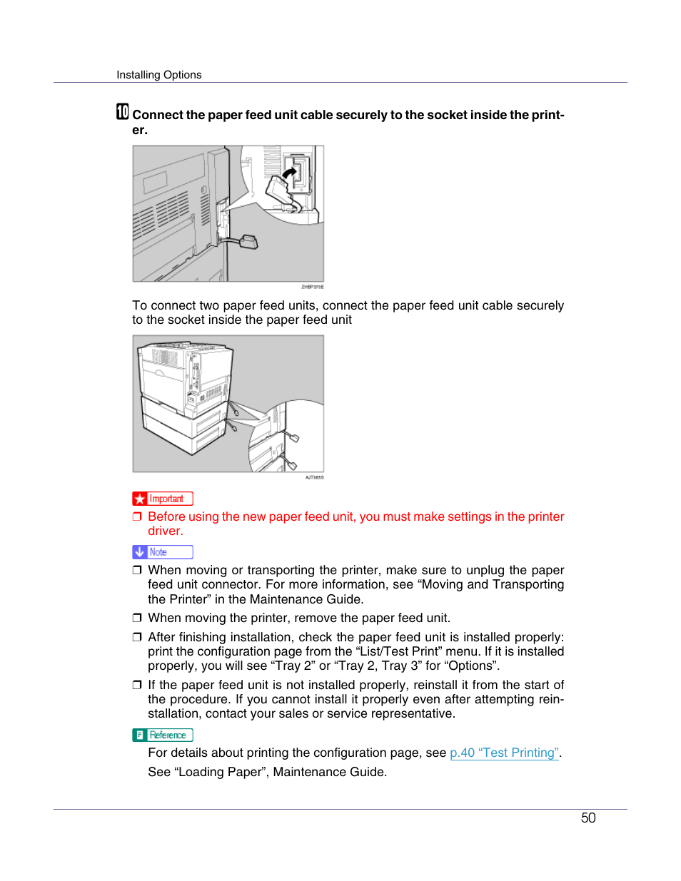 Lanier LP222cn User Manual | Page 62 / 536