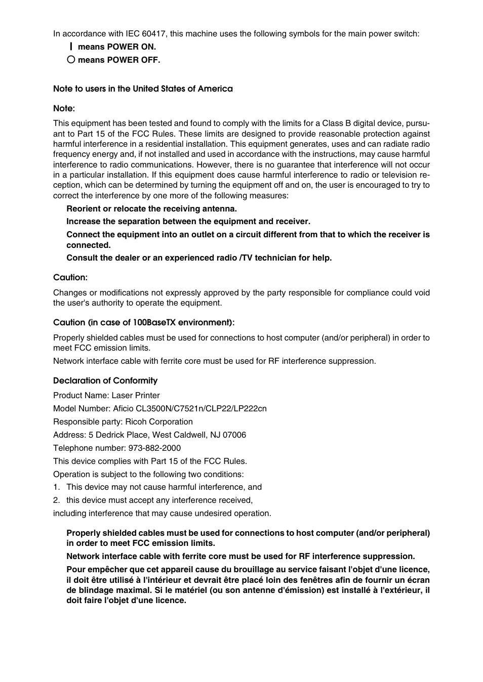 Lanier LP222cn User Manual | Page 7 / 536