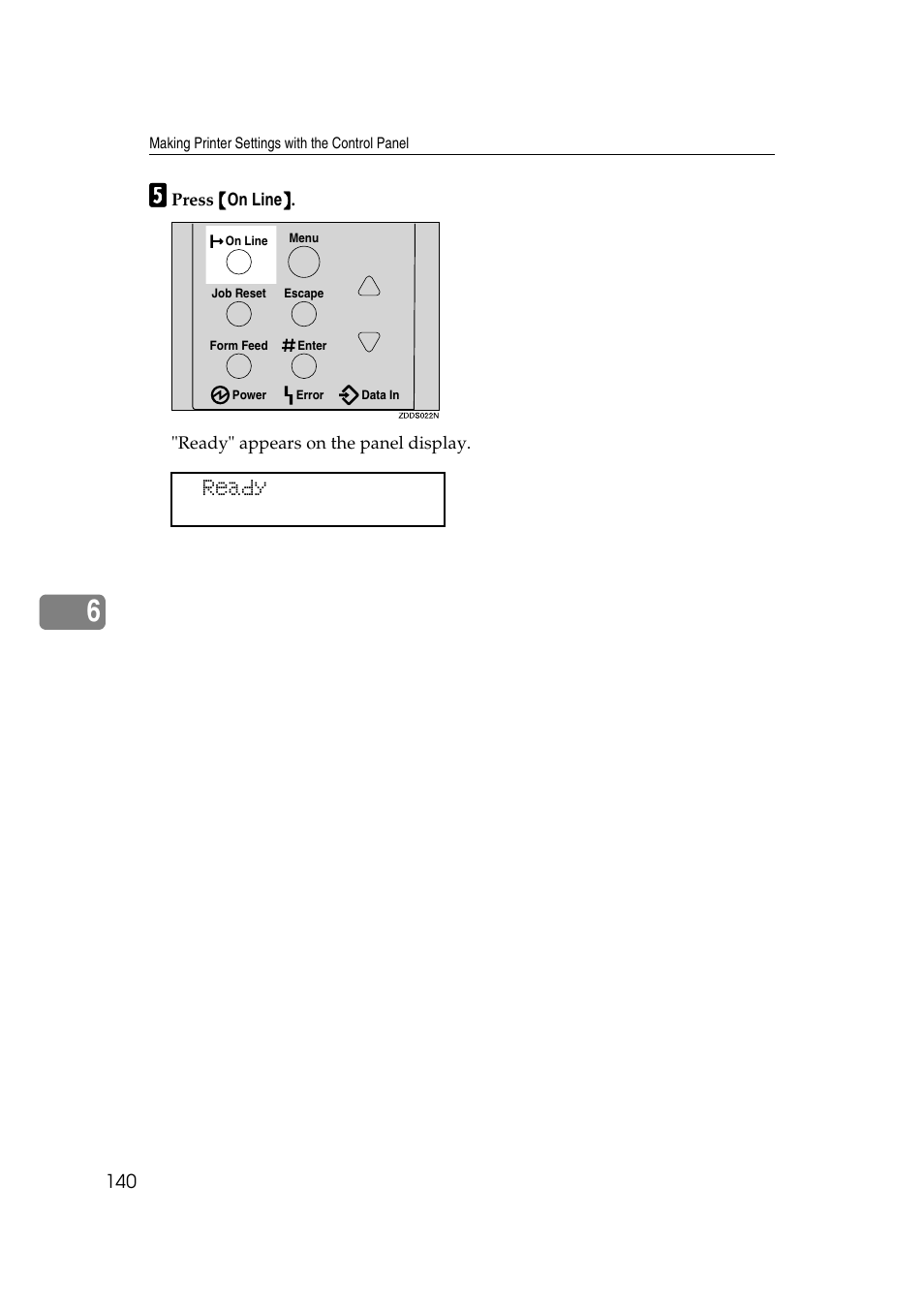 Ready | Lanier AP2610 User Manual | Page 148 / 182
