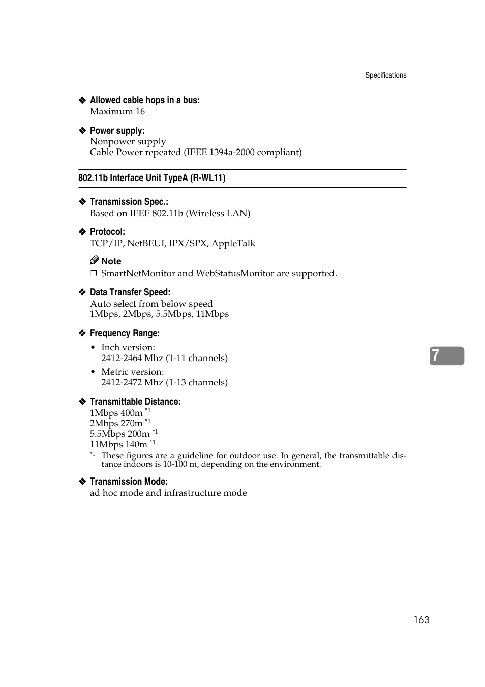11b interface unit typea (r-wl11) | Lanier AP2610 User Manual | Page 171 / 182