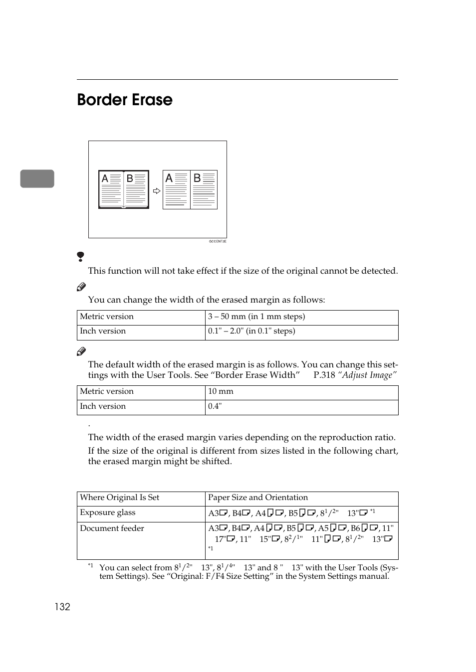 Border erase, 2border erase | Lanier 5484 User Manual | Page 146 / 368