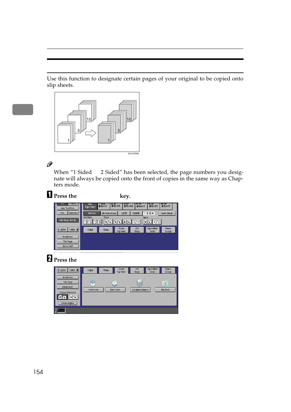 Designate: copy | Lanier 5484 User Manual | Page 168 / 368