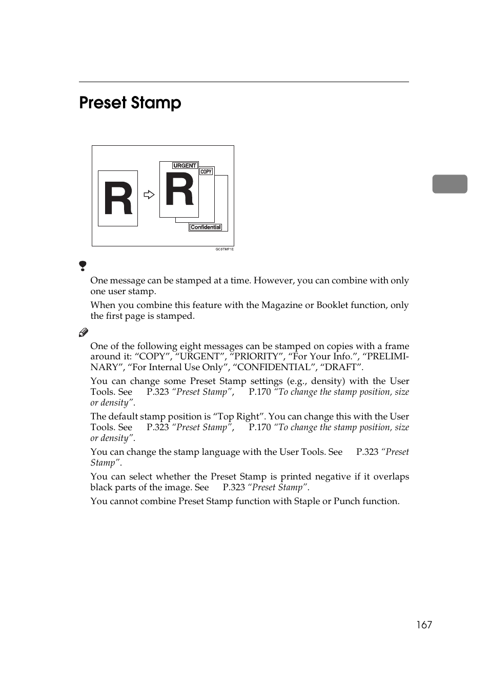 Preset stamp, 2preset stamp | Lanier 5484 User Manual | Page 181 / 368