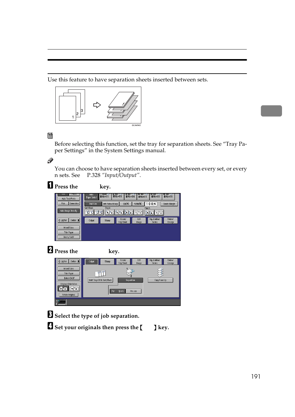 Separation | Lanier 5484 User Manual | Page 205 / 368