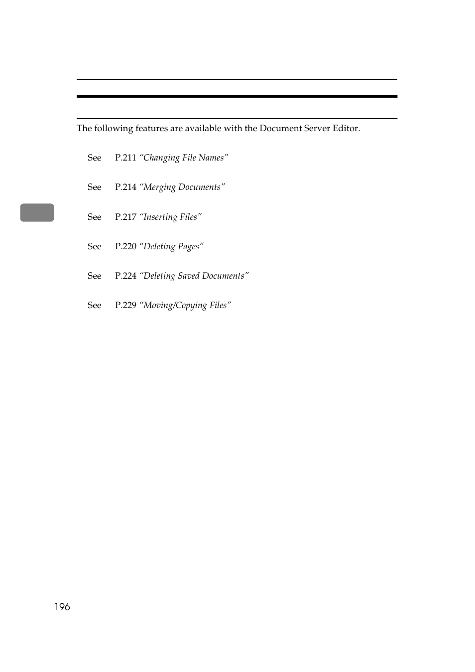 Document server editor features | Lanier 5484 User Manual | Page 210 / 368