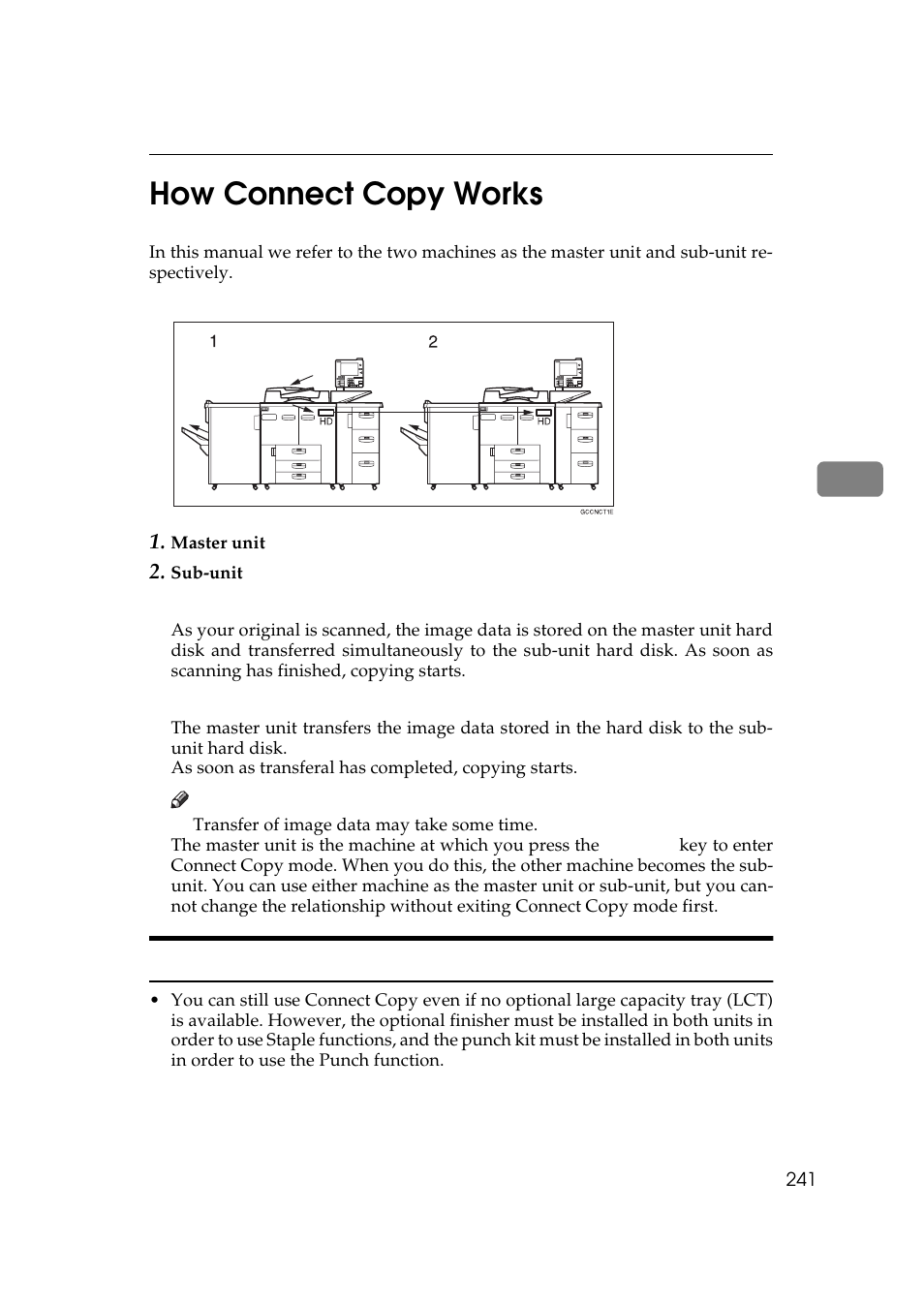 How connect copy works, Connectable copier models, 4how connect copy works | Lanier 5484 User Manual | Page 255 / 368