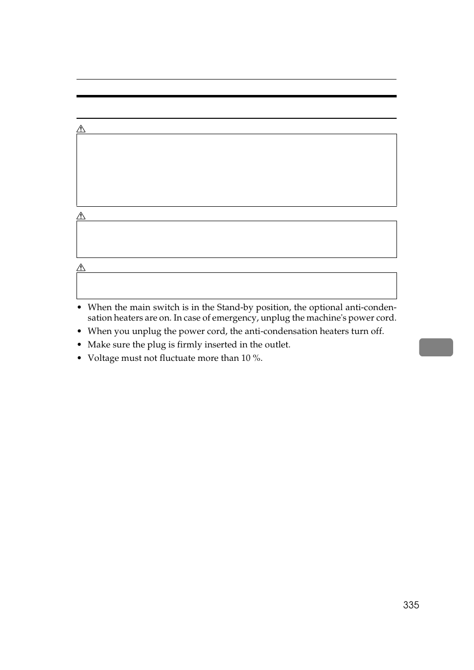 Power connection | Lanier 5484 User Manual | Page 349 / 368