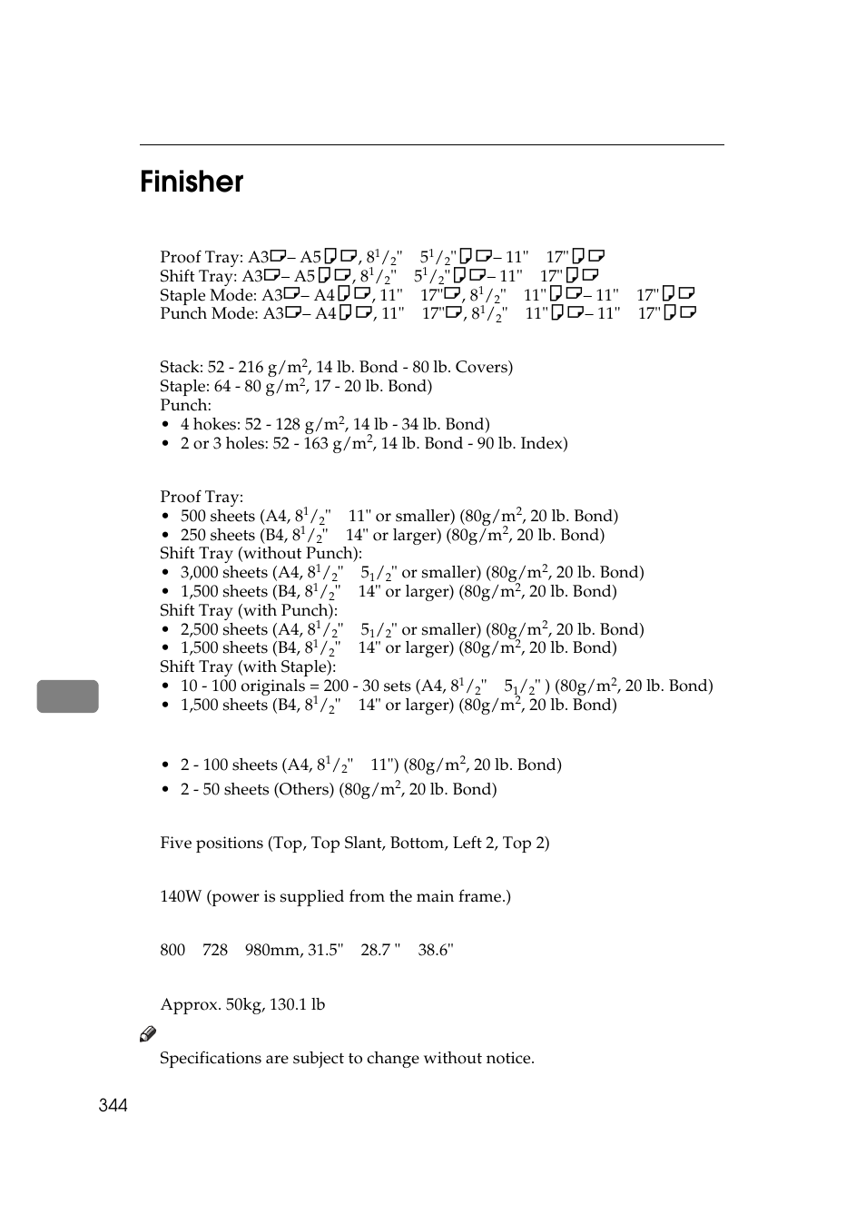 Finisher, 8finisher | Lanier 5484 User Manual | Page 358 / 368