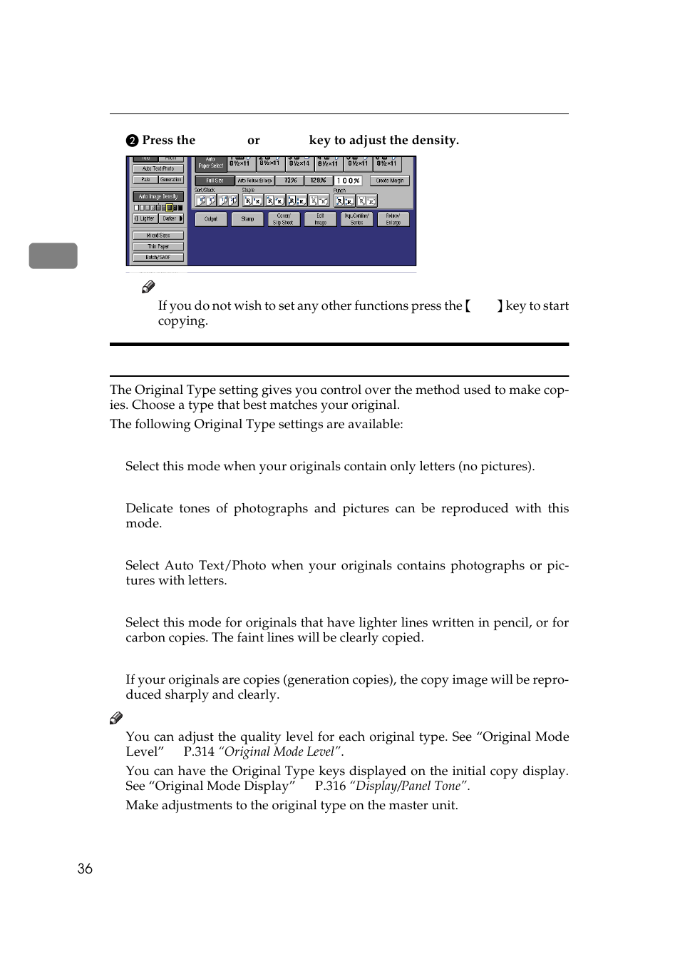 Choosing the original type | Lanier 5484 User Manual | Page 50 / 368