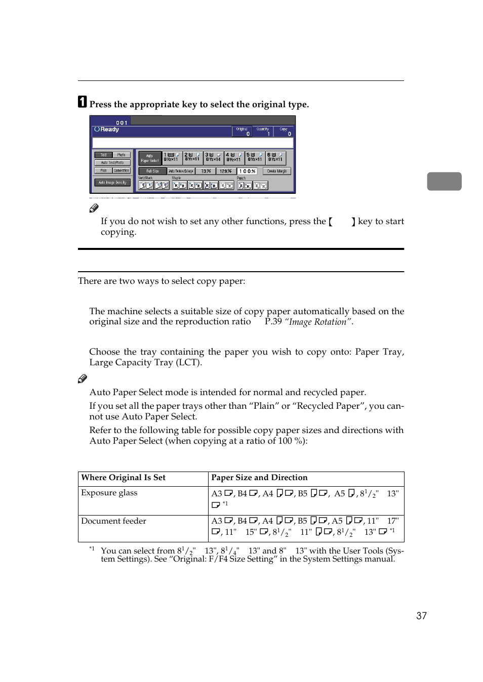 Selecting copy paper | Lanier 5484 User Manual | Page 51 / 368