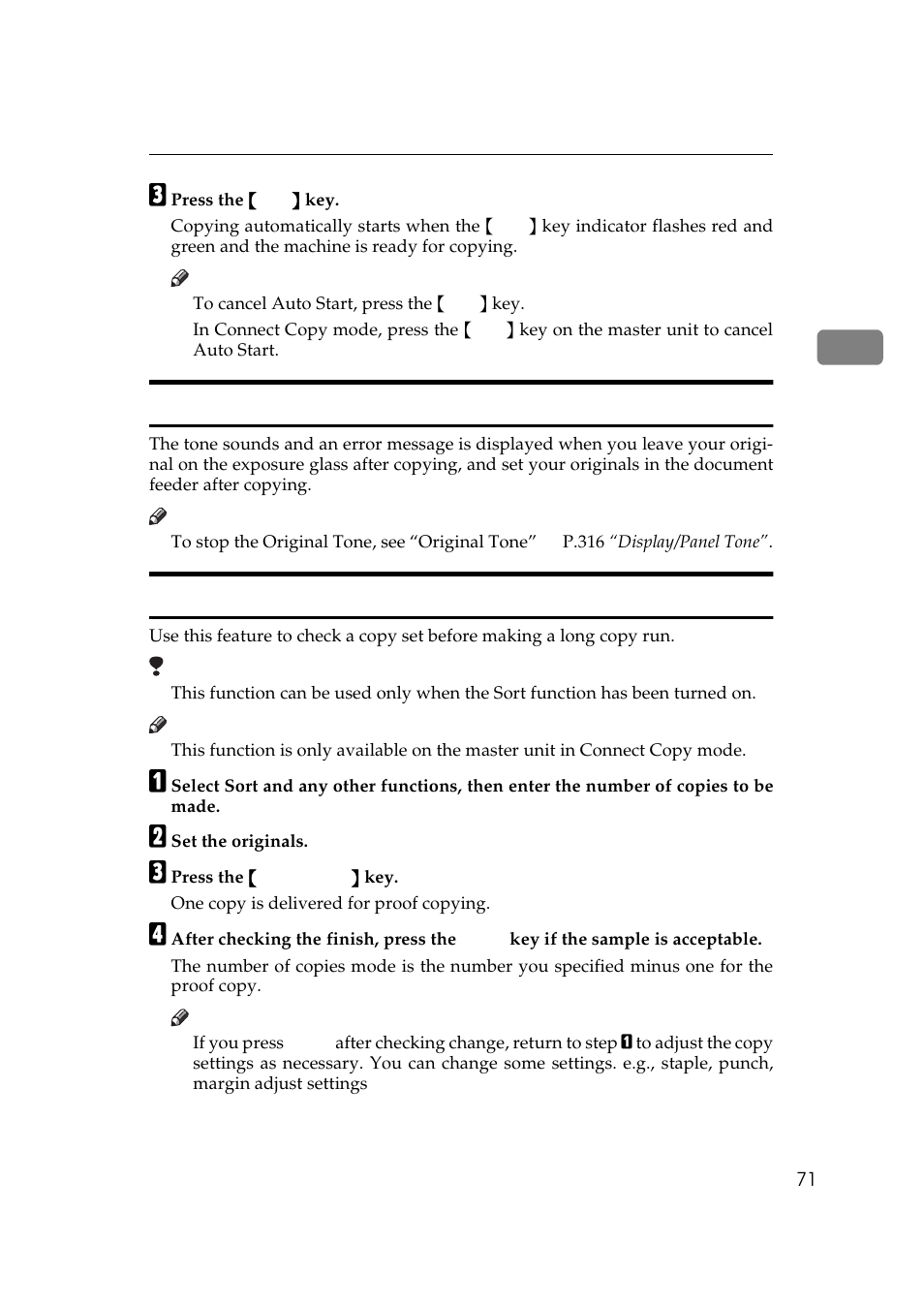 Original tone, Sample copy | Lanier 5484 User Manual | Page 85 / 368