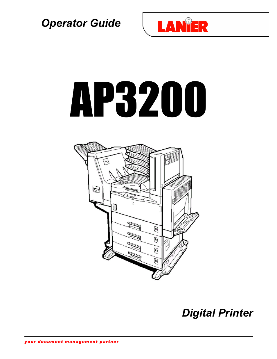 Lanier AP3200 User Manual | 140 pages