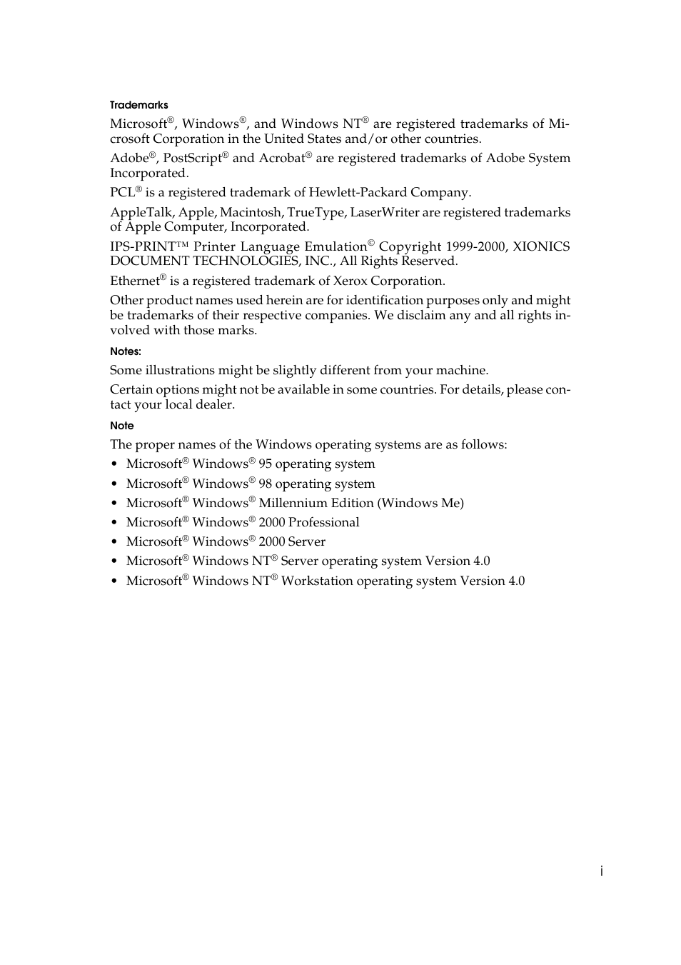 Lanier AP3200 User Manual | Page 5 / 140