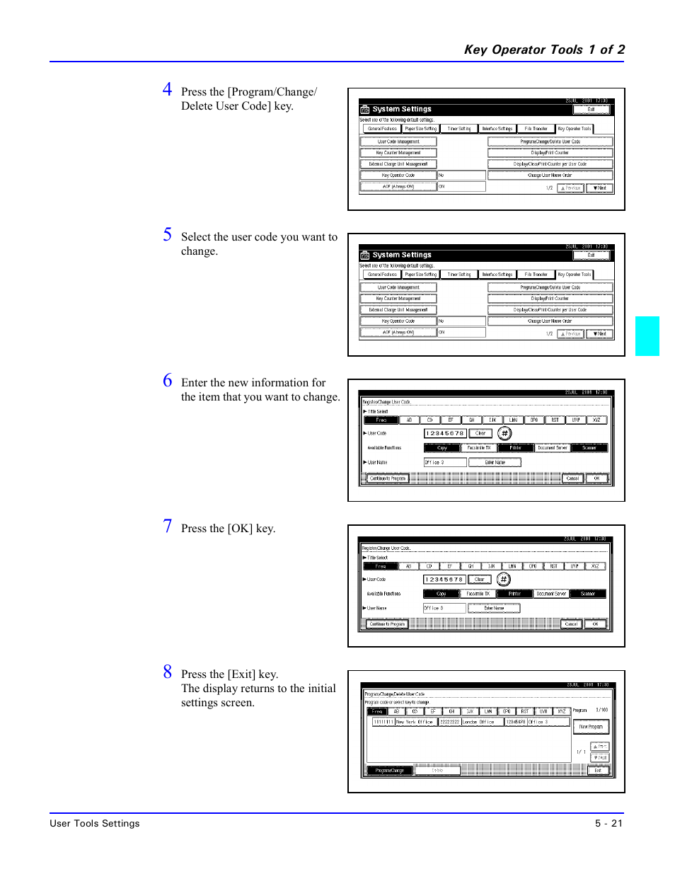 Lanier 5635 User Manual | Page 137 / 288