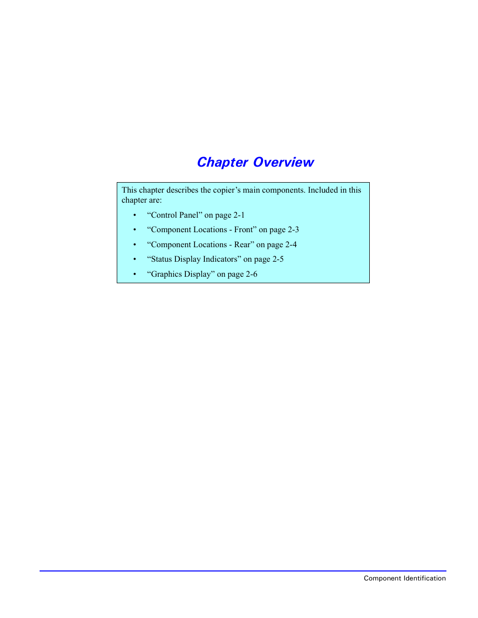 Chapter overview | Lanier 5635 User Manual | Page 20 / 288