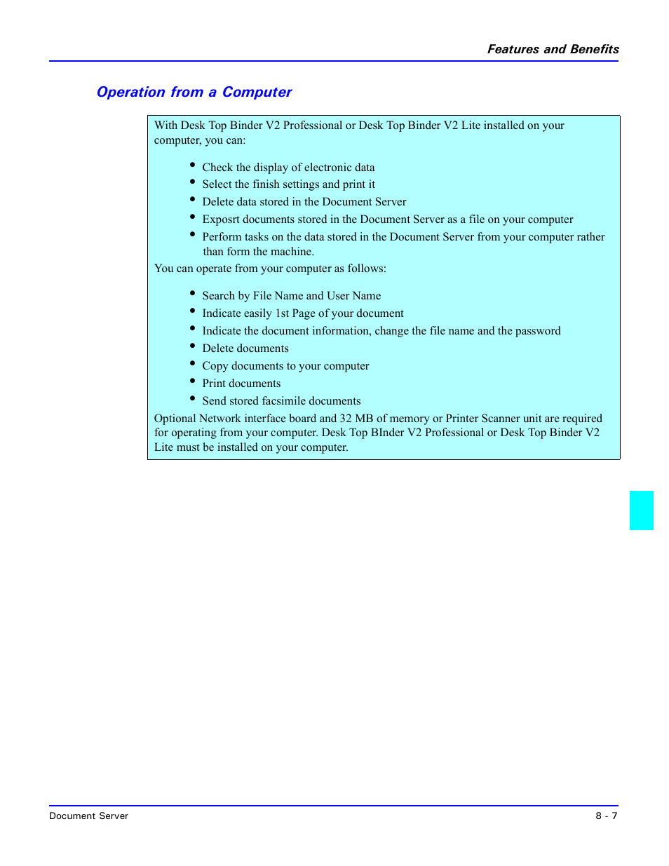 Operation from a computer, Operation from a computer -7 | Lanier 5635 User Manual | Page 211 / 288