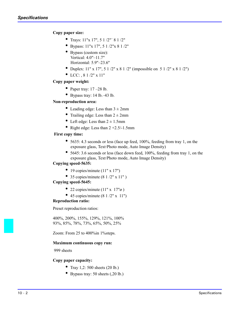 Lanier 5635 User Manual | Page 260 / 288