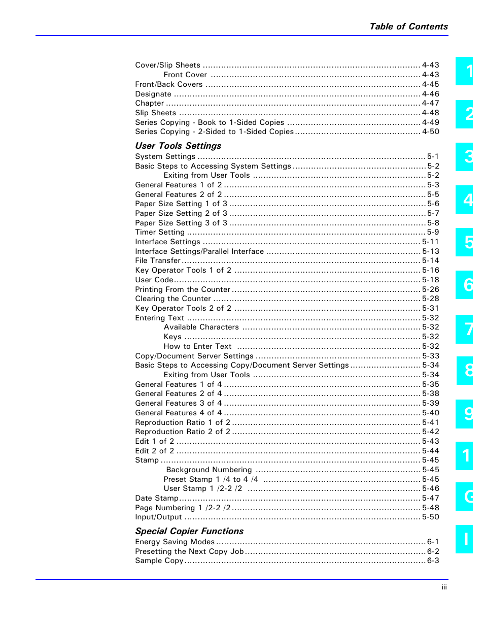 Lanier 5635 User Manual | Page 5 / 288