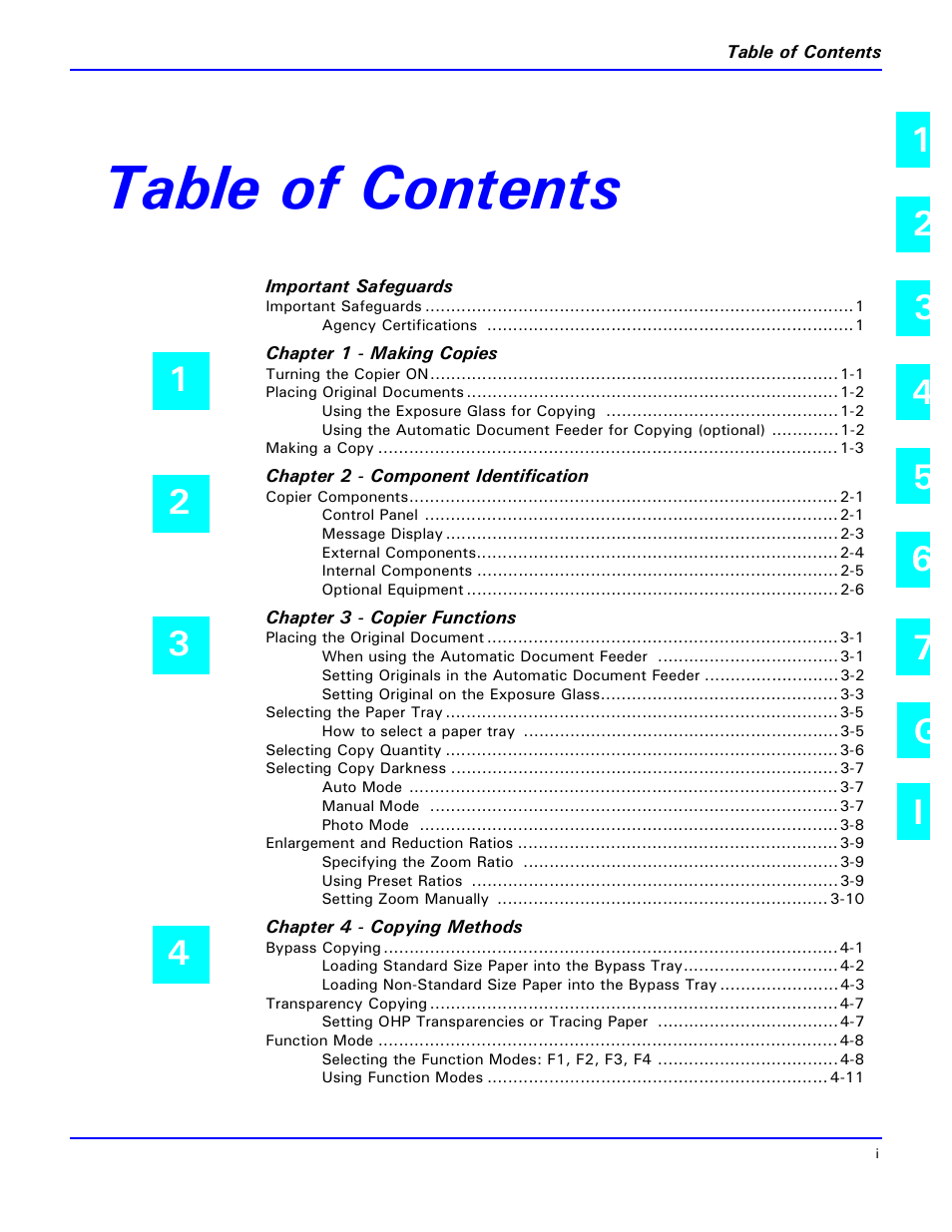 Lanier 5415 User Manual | Page 3 / 104