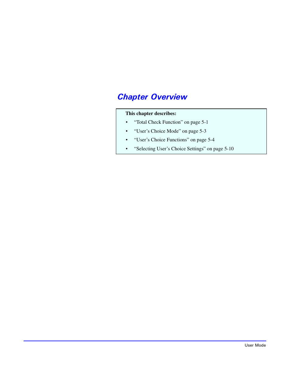 Chapter overview | Lanier 5415 User Manual | Page 48 / 104