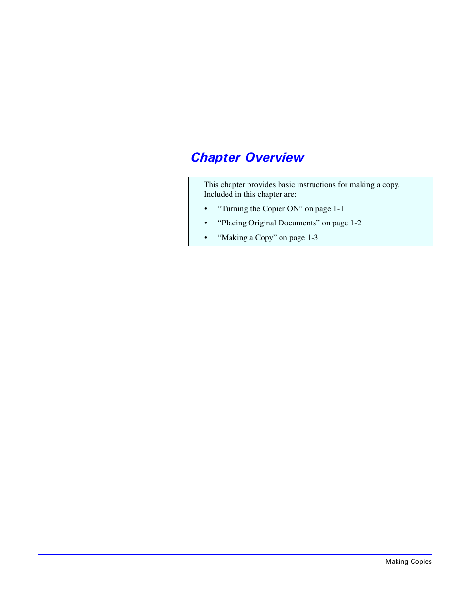 Chapter overview | Lanier 5415 User Manual | Page 8 / 104