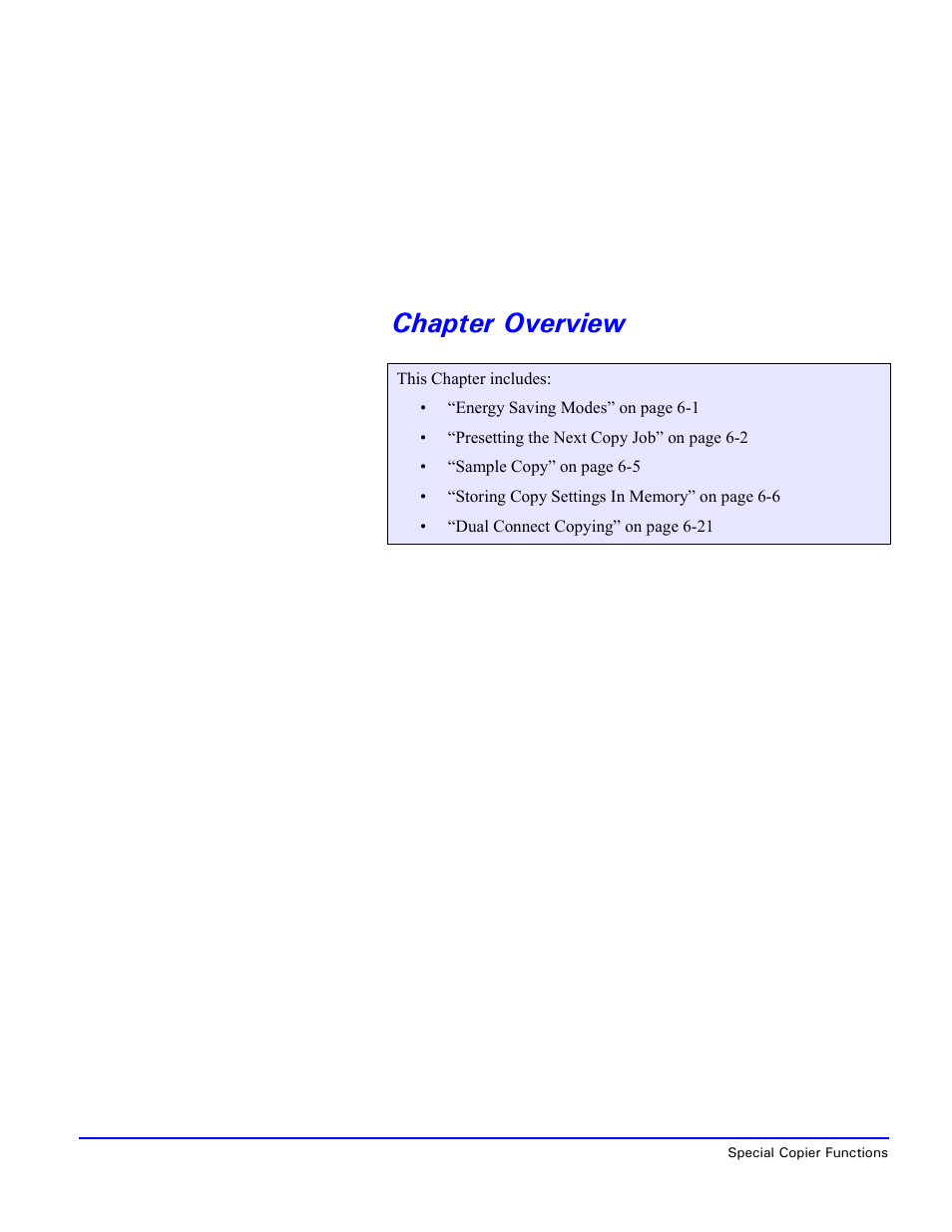 Chapter overview | Lanier 5470 User Manual | Page 110 / 184