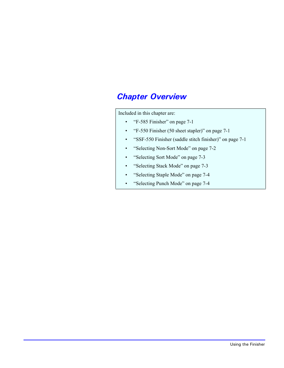 Chapter overview | Lanier 5470 User Manual | Page 134 / 184