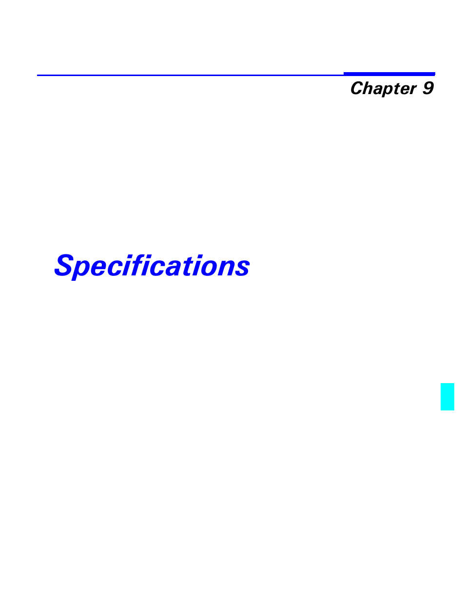 Specifications, Chapter 9 - specifications | Lanier 5470 User Manual | Page 157 / 184