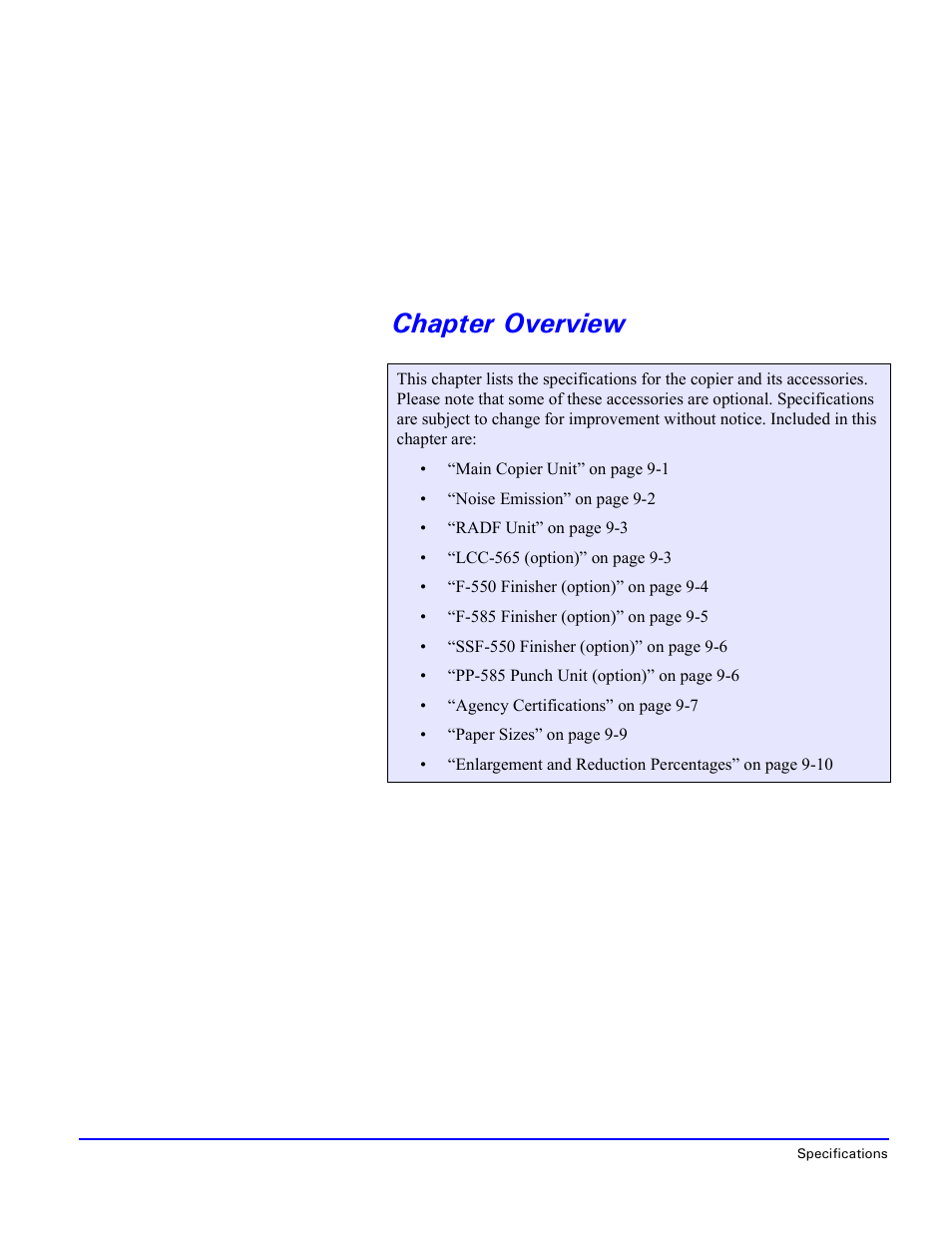 Chapter overview | Lanier 5470 User Manual | Page 158 / 184