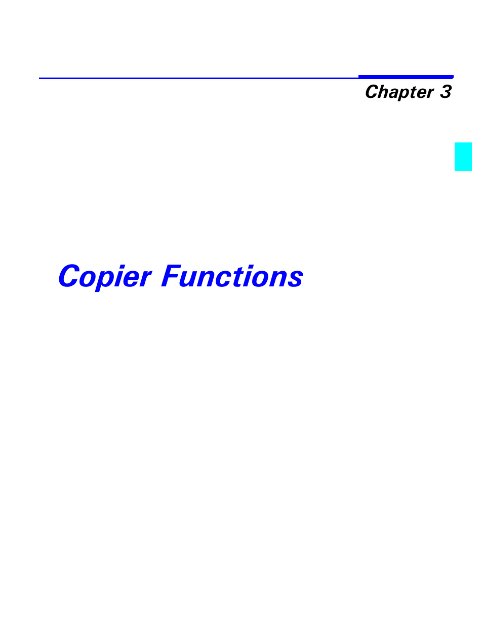 Copier functions, Chapter 3 - copier functions | Lanier 5470 User Manual | Page 19 / 184