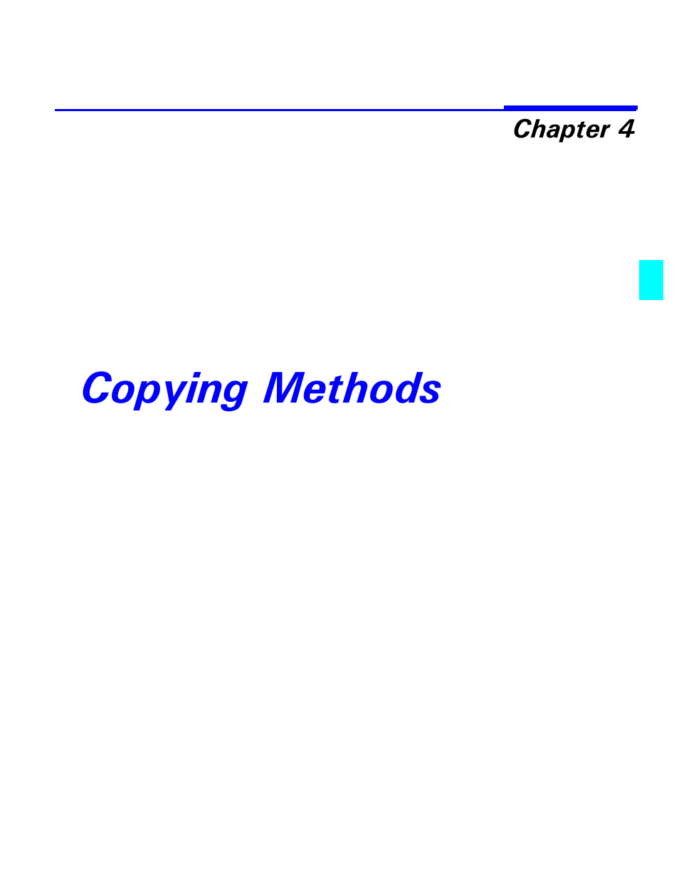 Copying methods, Chapter 4 - copying methods | Lanier 5470 User Manual | Page 45 / 184