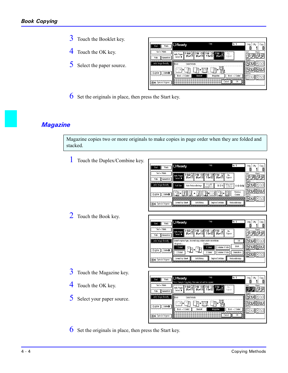Magazine, Magazine -4 | Lanier 5470 User Manual | Page 50 / 184