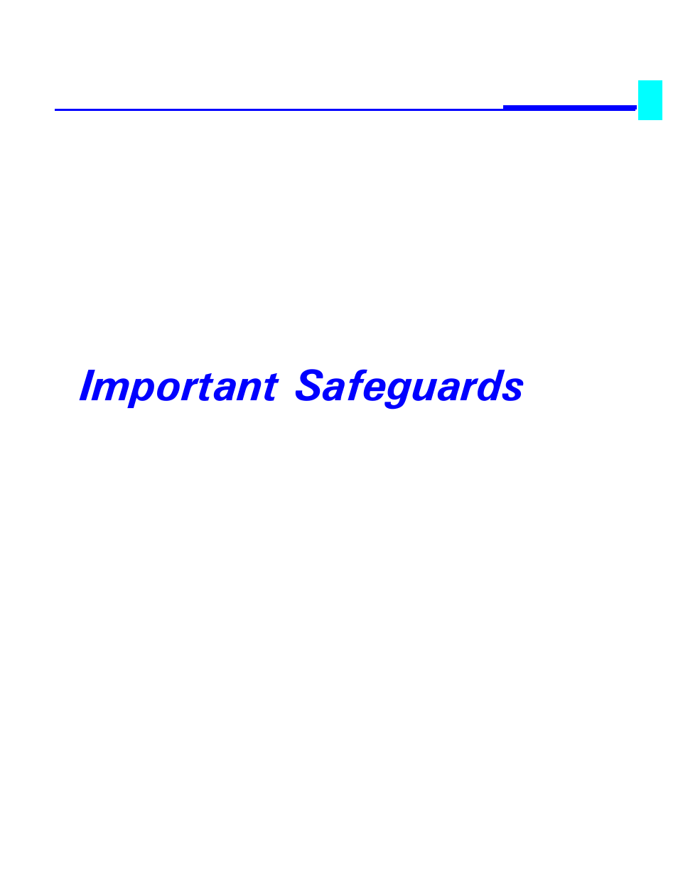 Important safeguards | Lanier 5470 User Manual | Page 9 / 184