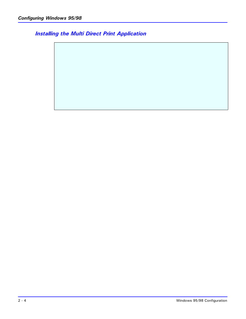 Installing the multi direct print application, Installing the multi direct print application -4 | Lanier 5227 User Manual | Page 18 / 102