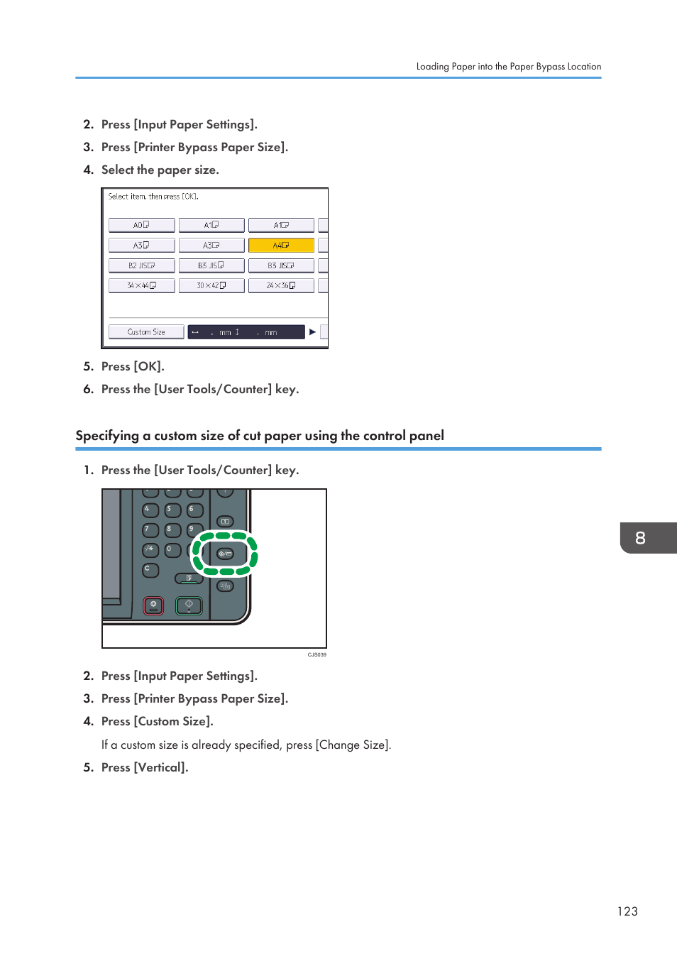 Lanier CW2200SP User Manual | Page 125 / 220