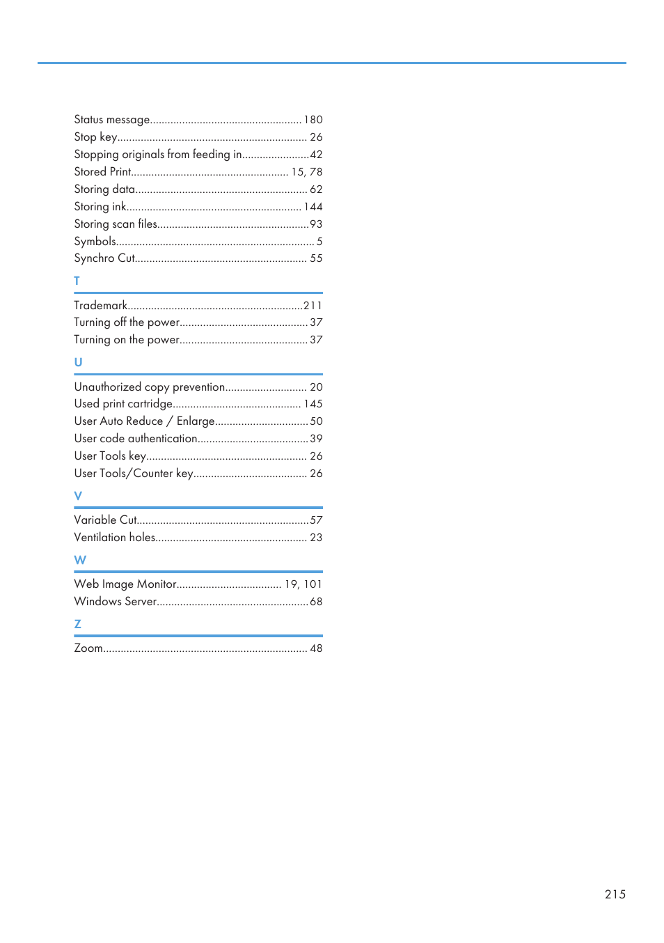 Lanier CW2200SP User Manual | Page 217 / 220