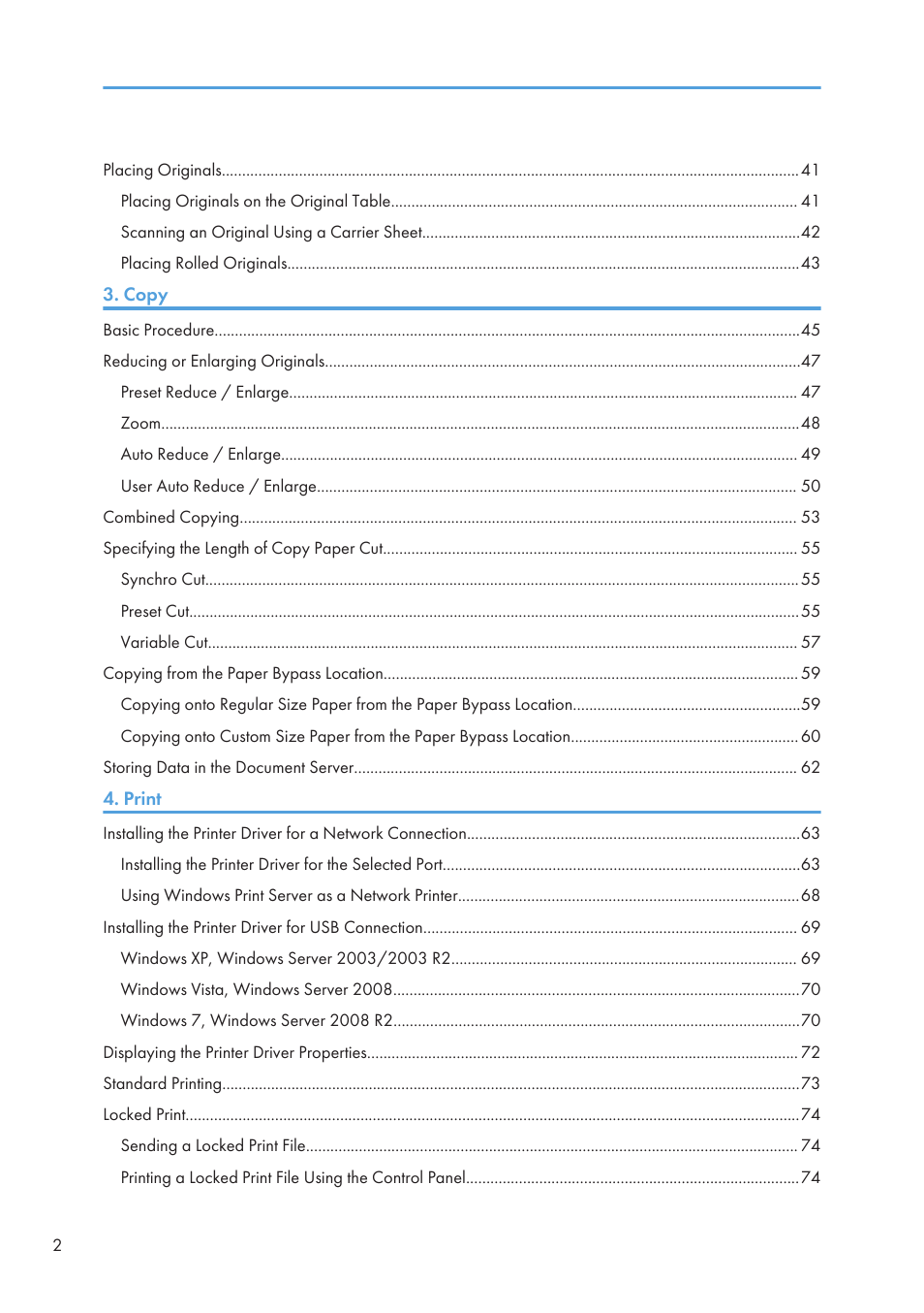 Lanier CW2200SP User Manual | Page 4 / 220