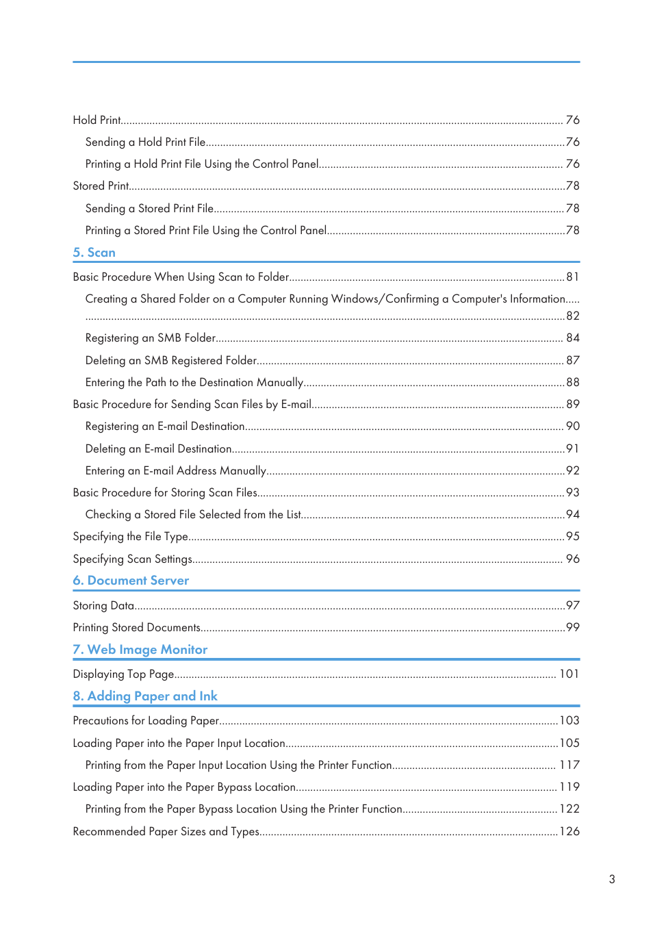 Lanier CW2200SP User Manual | Page 5 / 220