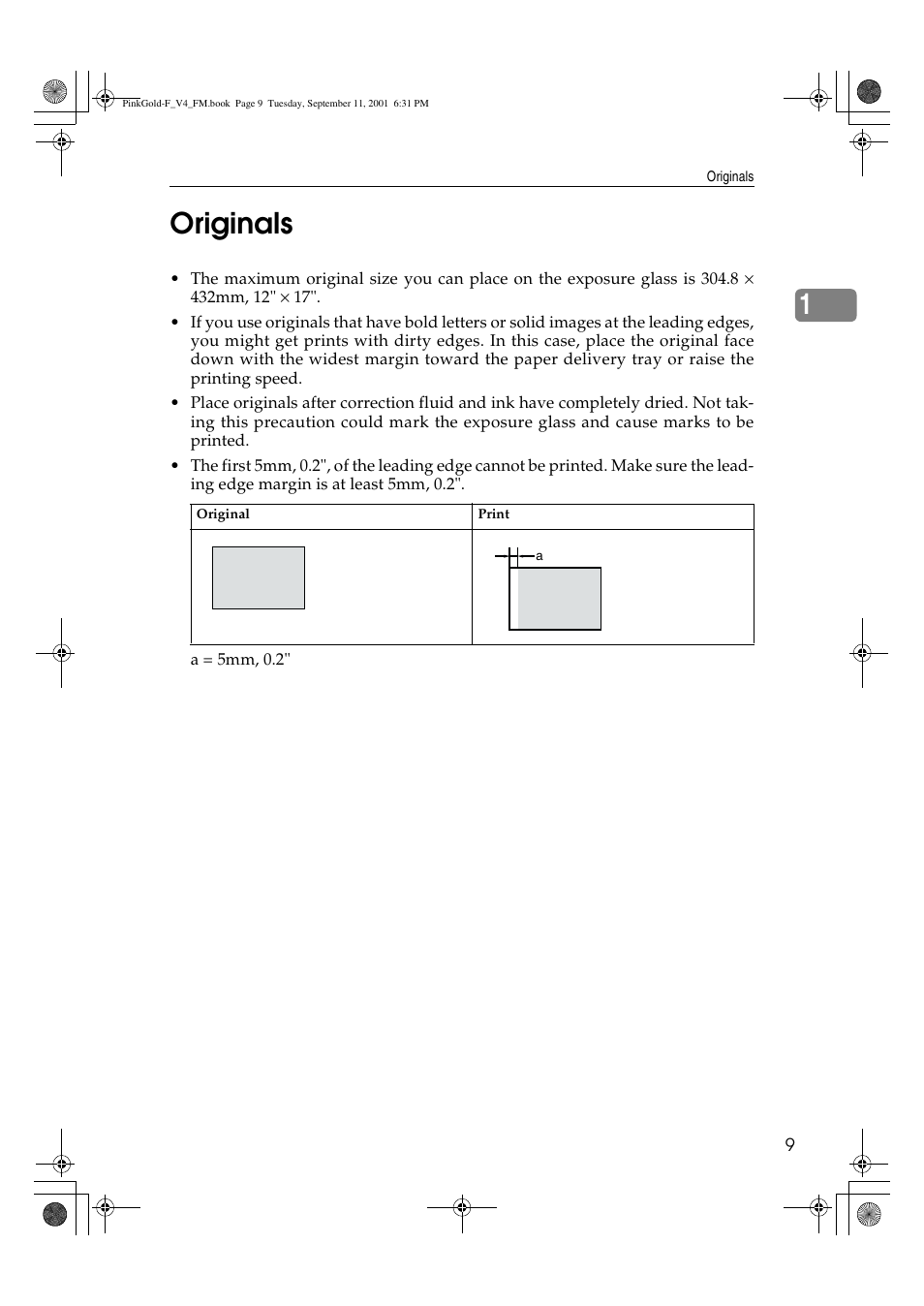 Originals, 1originals | Lanier JP1030 User Manual | Page 21 / 128